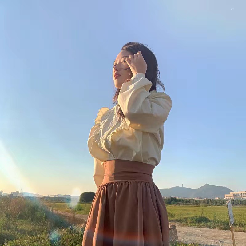 Chân váy cạp cao eo chun sau chiết eo sang trọng phong cách Pháp cổ điển hàng Quảng Châu - CRABE FASHION