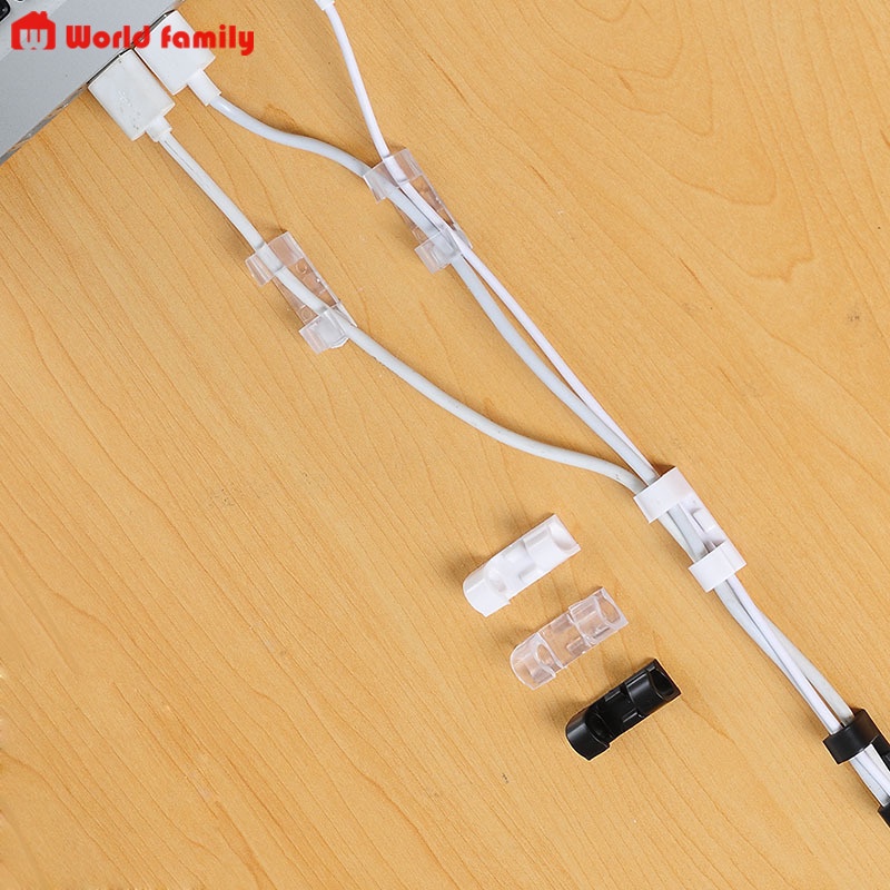 Nẹp Cố Định Dây Điện Kẹp Giữ Cáp Sạc Nẹp Dây Điện Chống Rối Dán Tường