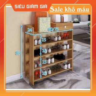 KỆ GỖ ĐỂ GIÀY 5 TẦNG CỰC CHẮC CHẮN