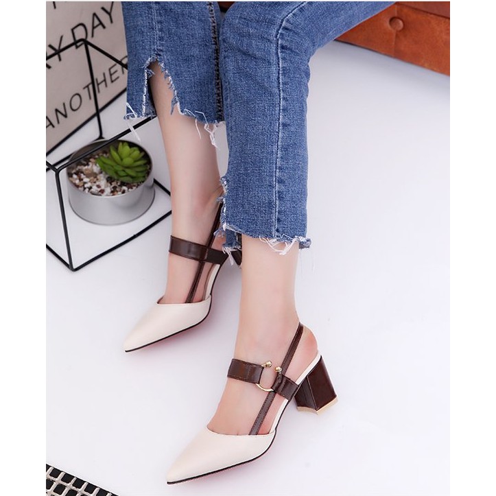 Sandal cao gót phong cách Hàn Quốc – 3 màu
