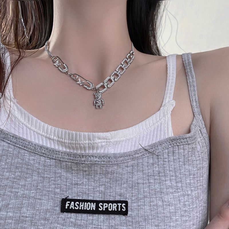 Dây Chuyền Mặt Hình Gấu Thiết Kế Mới Thời Trang Dành Cho Nữ