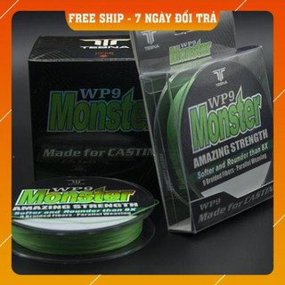 Free ship - chinh hãng - lỗi 1 đổi 1 - dây dù pe monster wp9 chuyên dùng câu tra lục lure chịu tải cao 04