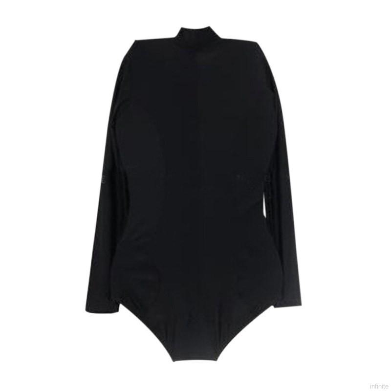 Đồ bơi một mảnh tay dài khoá kéo chất liệu co giãn thoải mái | BigBuy360 - bigbuy360.vn