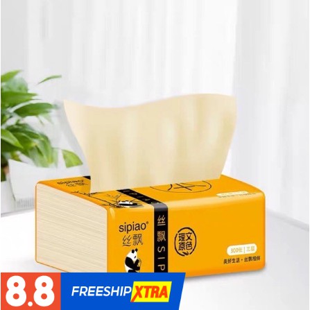 HÀNG TẶNG CHO KHÁCH MUA KÈM DEAL SỐC, BỊCH GIẤY ĂN GẤU TRÚC SIPIAO - 300 TỜ