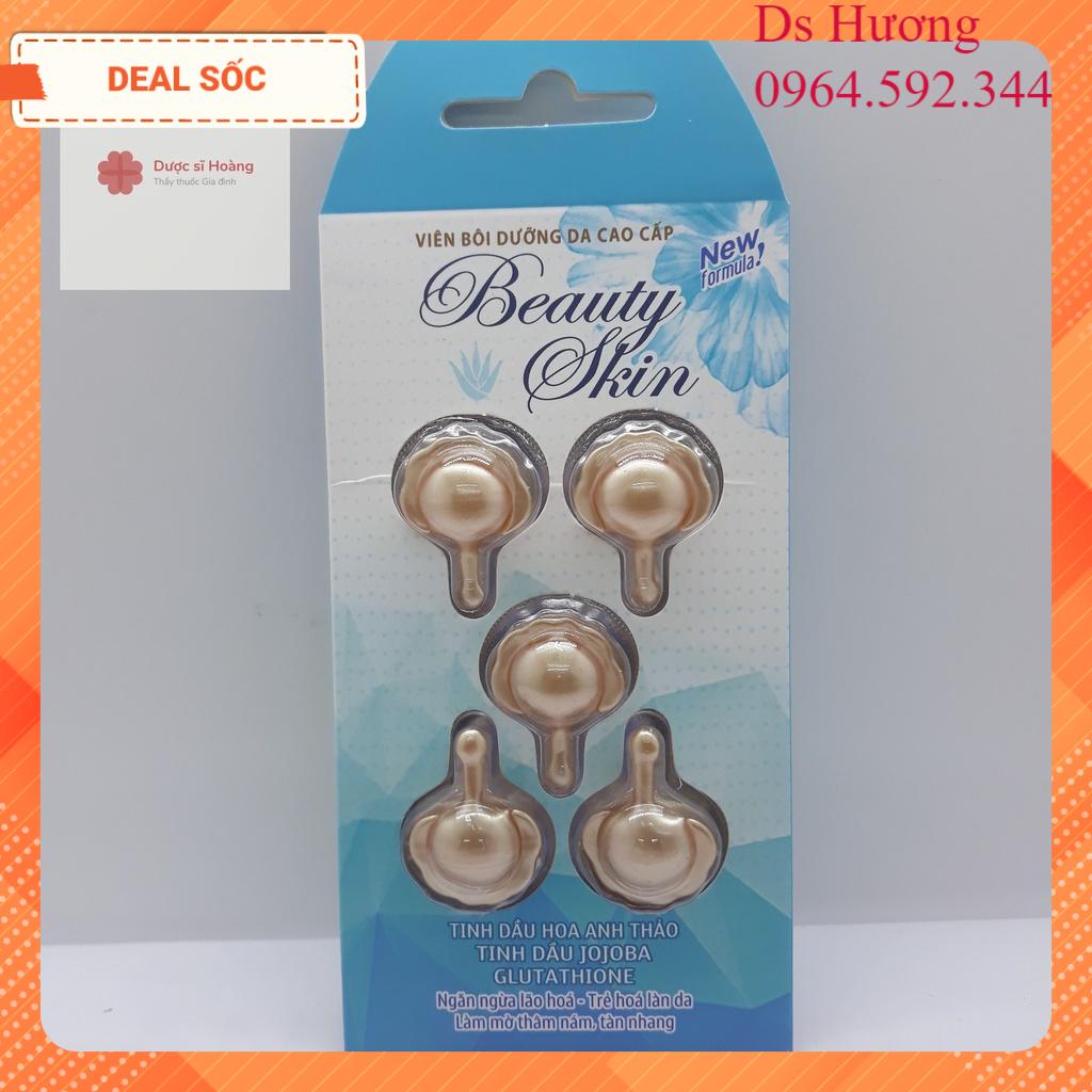 Viên Bôi Dưỡng Da Cao Cấp Beauty Skin, Beauty Eva Plus vỉ 5 viên