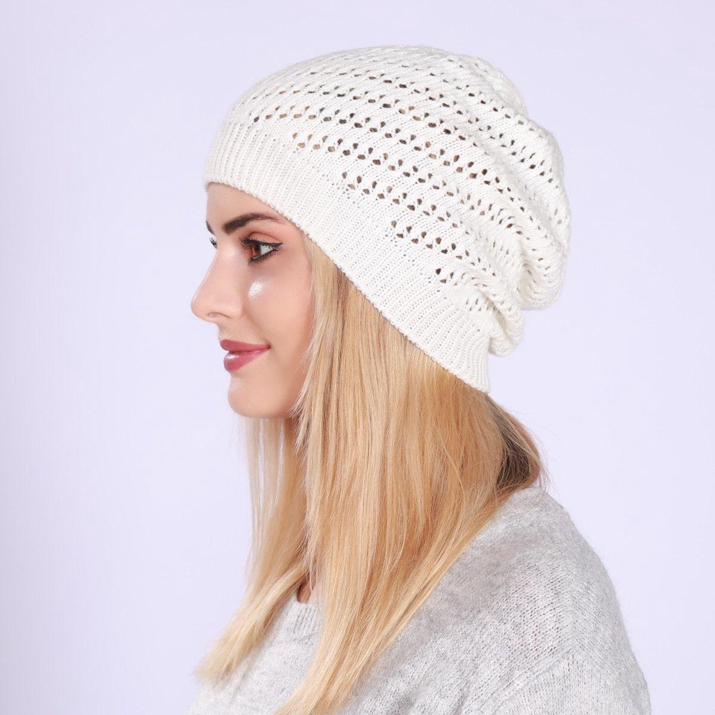 PINEVN Mũ Len Màu Trơn Thời Trang Cho Nữ