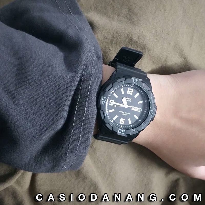 Đồng hồ nam dây nhựa Casio chính hãng Anh Khuê MRW-200H-1B2VDF (44mm)