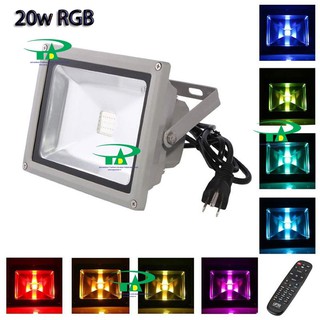 Đèn pha led 20w đổi màu - pha led 20w rgb