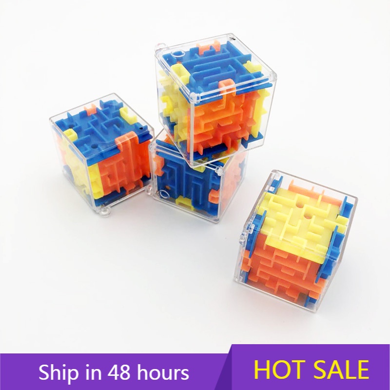 Đồ Chơi Khối Lập Phương Bi Dẫn Mê Cung 3d Dành Cho Trẻ Em