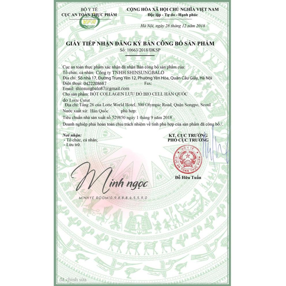 Bột Collagen Uống Lựu Đỏ Bio Cell Hàn Quốc Thần Dược Đẹp Da Giảm Cân Thải Độc Tố Mờ Nám | Thế Giới Skin Care