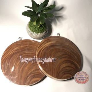 Thớt gỗ nghiến cao cấp thớt chặt thớt thái không tâm đường kính 24-29cm