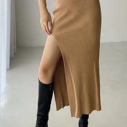 [Mã FATHANG5 giảm 10K đơn 50K] Váy body dáng dài len cổ tim cao cấp | BigBuy360 - bigbuy360.vn