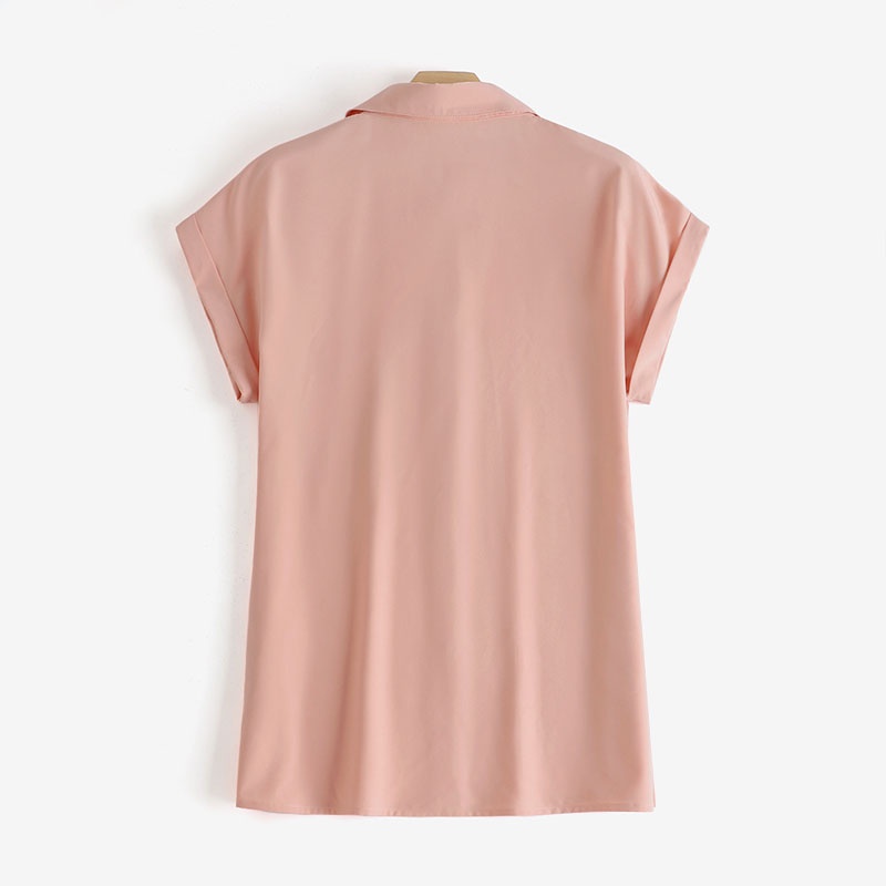 Zanzea Áo Sơ Mi Tay Ngắn Có Túi Phong Cách Retro Châu Âu Thời Trang Cho Nữ