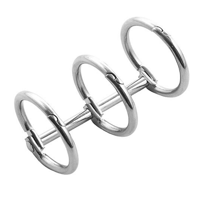 Bản lề đóng gáy sách tờ rời dạng vòng kim loại dành cho album ảnh/sổ lưu niệm thủ công tiện dụng cho văn phòng