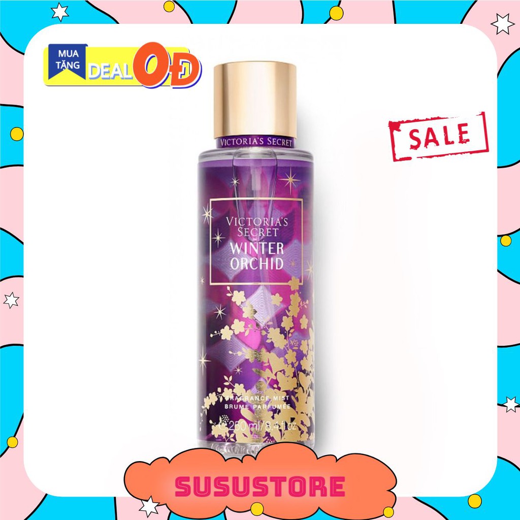 (Susustore) Xịt thơm toàn thân body mist Victoria’s Secret Winter Orchid 250ml