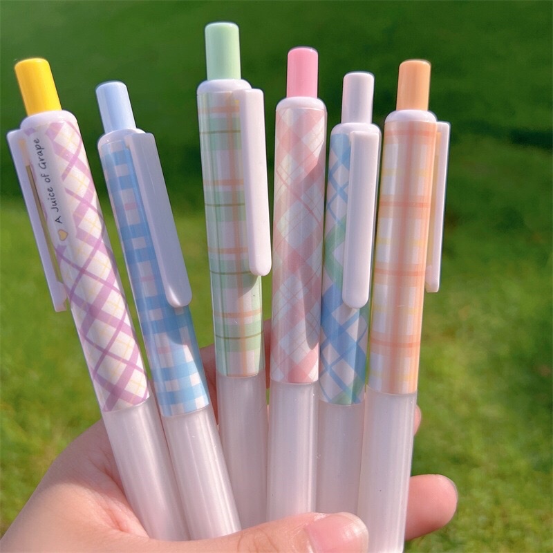 SET 6 BUT BI BẤM MỰC NƯỚC HOẠ TIẾT DỄ THƯƠNG 6 MẪU MỚI NHẤT