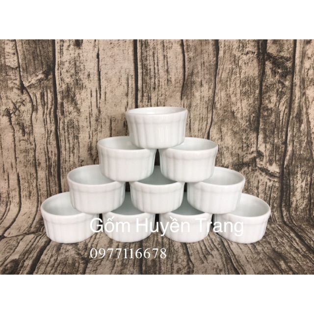 {COMBO 10c} CỐC- HŨ SỨ LÀM CARAMEN. SỮA CHUA. RAMEKIN chất liệu gốm sứ - có thể cho vào lò vi sóng,lò nướng,máy rửa bát