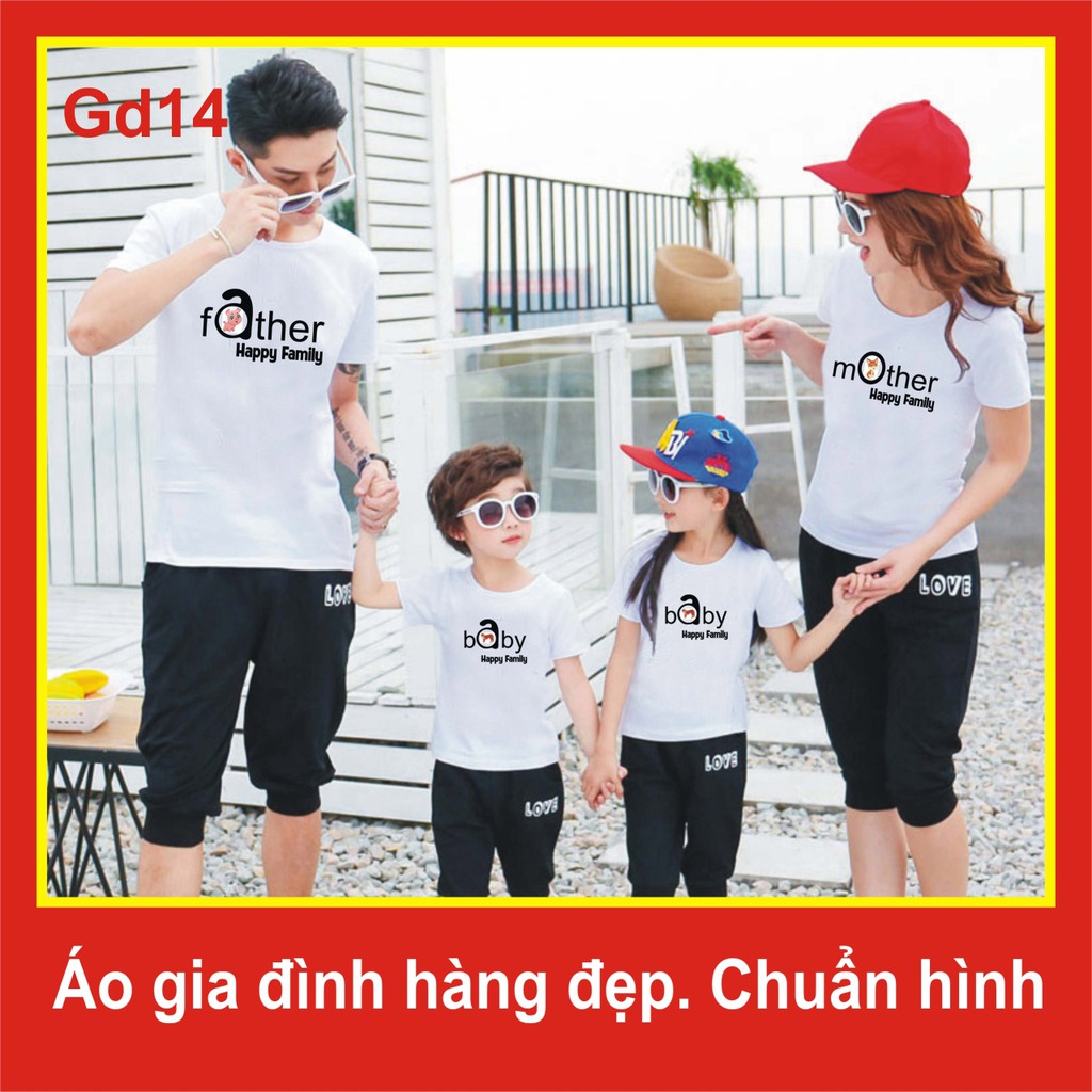 áo gia đình đẹp family GD14, chất đẹp, giá bán buôn,love you,thun, phông,family, farther, đồng phục,nhóm,