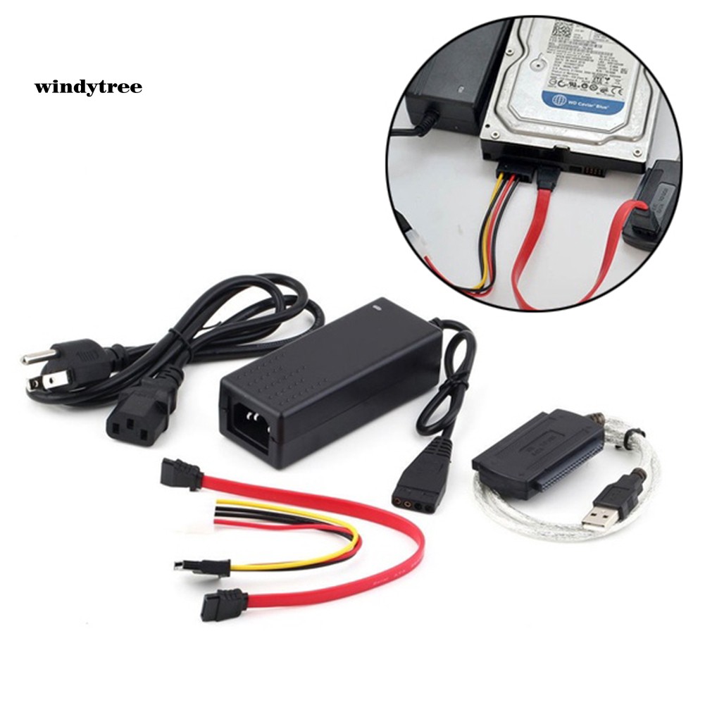 【WDTE】SATA/IDE Drive to USB 2.0 Adapter Converter Cable for 2.5/3.5 inch Hard Disk