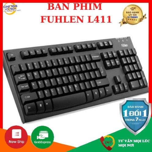Bàn Phím chuột chơi game FUHLEN L411 - Cổng usb chơi game siêu nhạy- Bàn phím có dâyCHÍNH HÃNG 100%