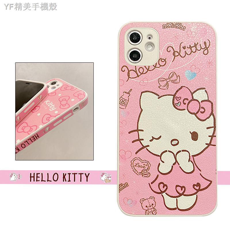 Ốp Điện Thoại Họa Tiết Mèo Hello Kitty Dễ Thương Cho Iphone 11 12 Pro Max X Xr Xs