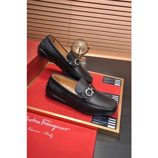 Giày lười nam thương hiệu Salvatore Ferragamo cao cấp da thật nhập khẩu mẫu mới