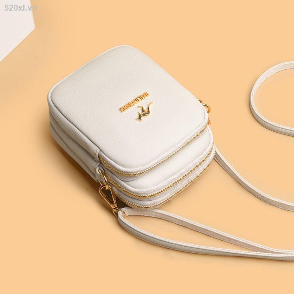 Túi Đeo Vai Da Bò Ba Lớp Kích Thước Nhỏ Thời Trang Mùa Hè Năm 2021 Cho Nữ