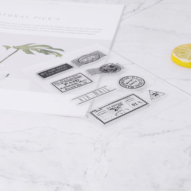 Con Dấu Trong Suốt Bằng Nhựa Pvc Với Họa Tiết Đáng Yêu Dùng Để Trang Trí Scrapbook