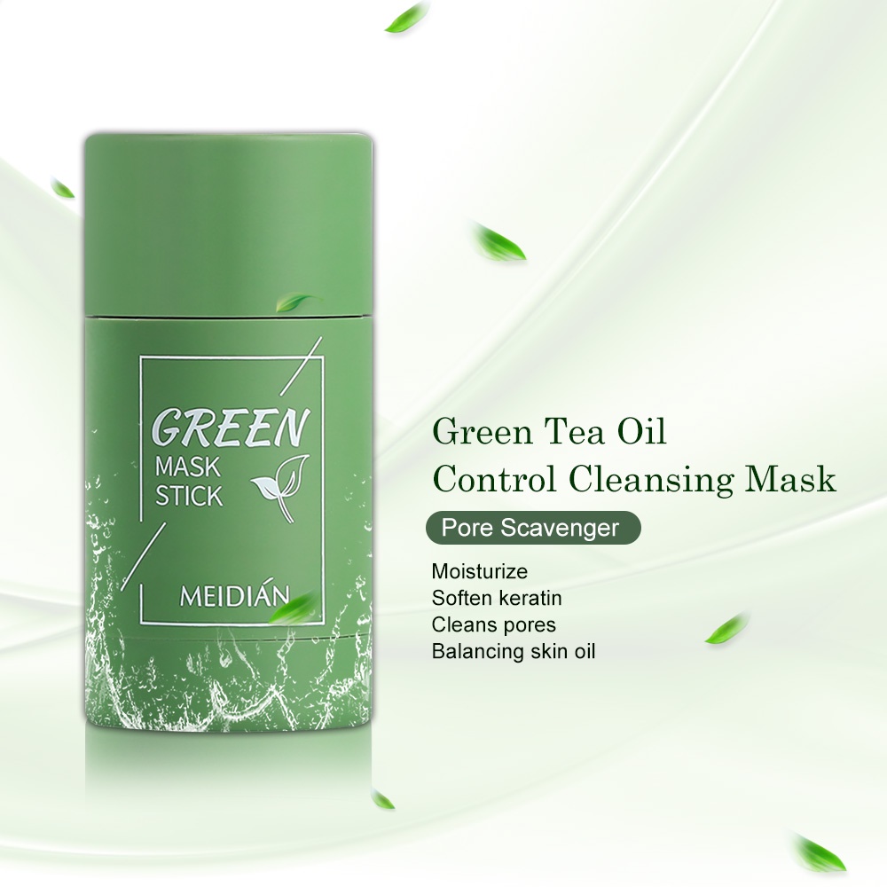 Mặt Nạ Trà Xanh Dạng Thỏi Lột Mụn Đầu Đen Kiềm Dầu Dưỡng Ẩm Làm Sạch Lỗ Chân Lông