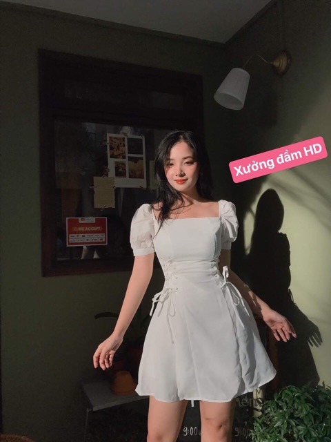 Đầm trắng xoè đan dây eo dự tiệc NA2 siêu xinh | BigBuy360 - bigbuy360.vn