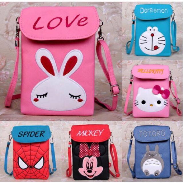 Túi đeo chéo chibi, hoạt hình