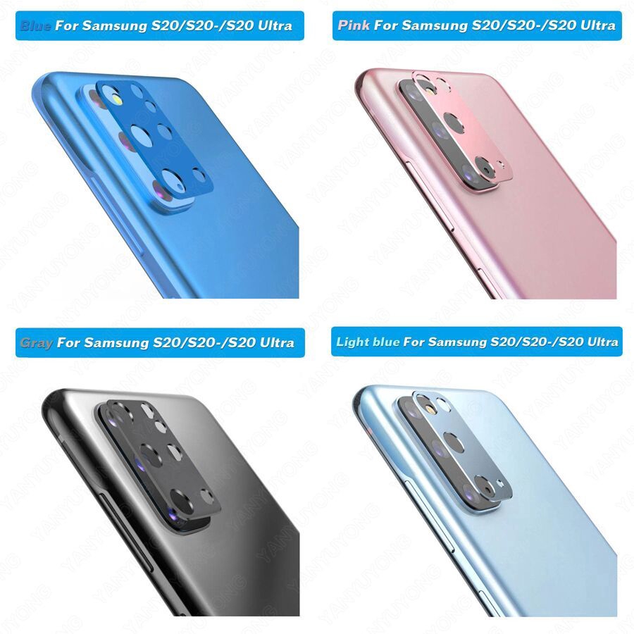 Vòng kim loại bảo vệ camera sau cao cấp cho Samsung Galaxy Note 20 Ultra S20 Plus