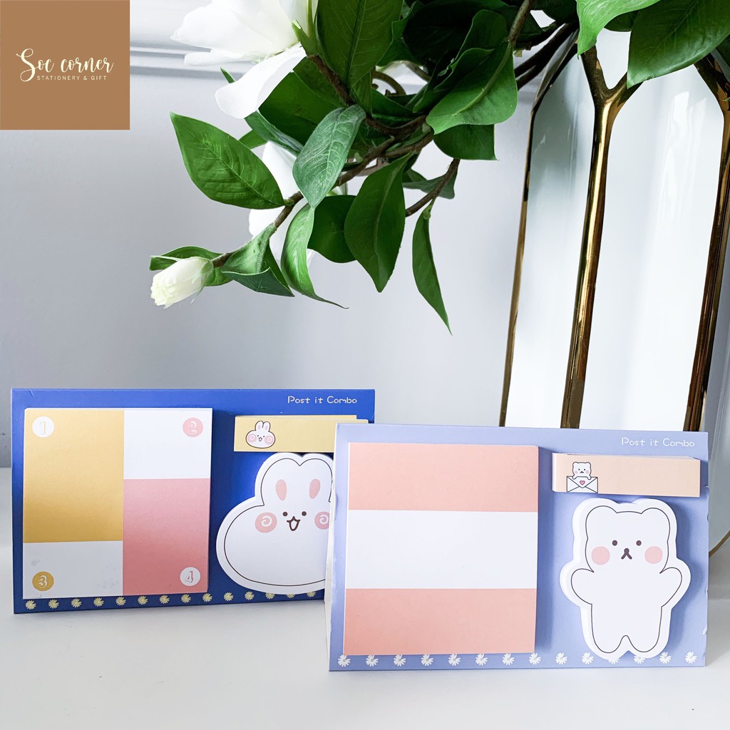 (Video) Set giấy note Post it 3 loại