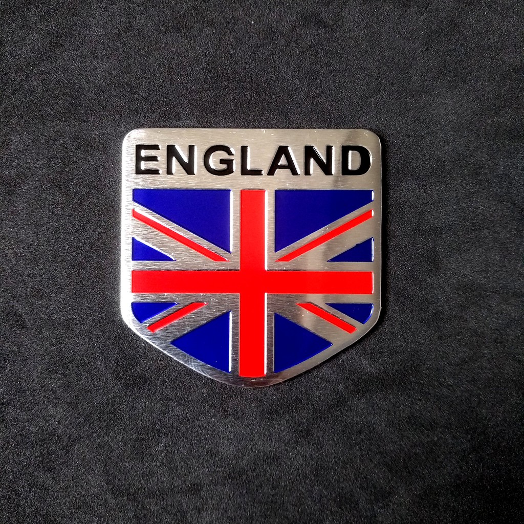 Miếng dán kim loại CỜ ENGLAND ( 5cm x 5cm )