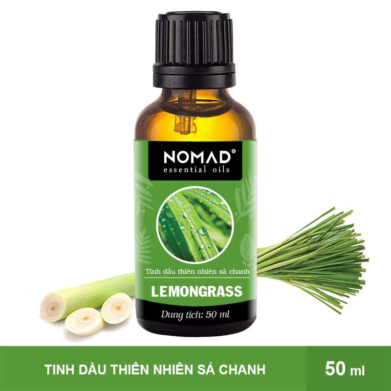 Tinh Dầu Thiên Nhiên Nguyên Chất 100% Hương Sả Chanh Nomad Essential Oils Lemongrass