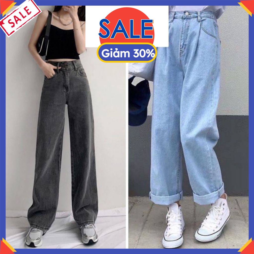 Quần jean nữ nam ống rộng JX1 denim_genz, quần bò nữ ống xuông lưng cao dáng suông ulzzang phong cách Hàn Quốc | BigBuy360 - bigbuy360.vn