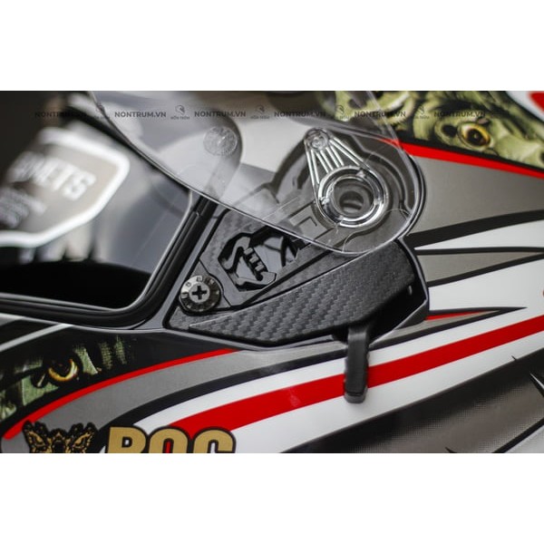 Mũ bảo hiểm fullface ROC R05 ROYAL M138 1 kính - Màu đỏ - lớp lót tháo rời - bảo hành 12 tháng tặng balo dây rút