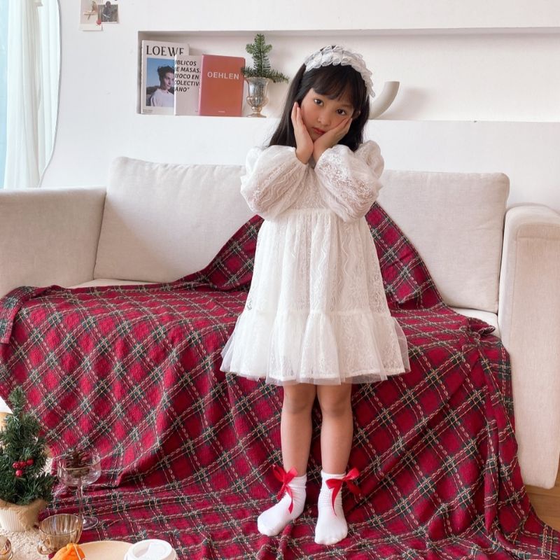 Váy bé gái, đầm bé gái dáng công chúa 2 lớp kèm bờm từ 1-7t