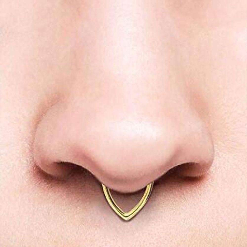 FORBETTER Khuyên Mũi Bằng Thép Không Gỉ Hình Giọt Nước Cá Tính Dành Cho Nữ