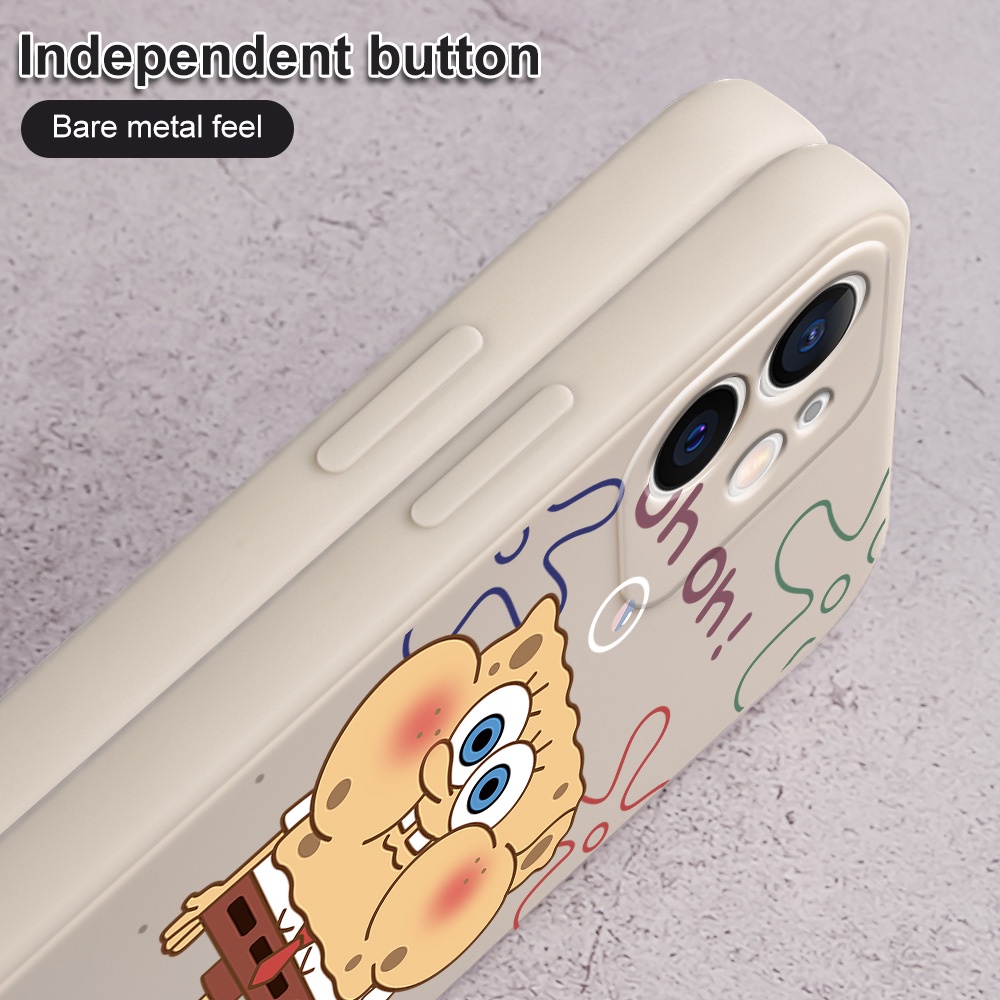 Ốp Điện Thoại Chống Rơi Hình SpongeBob Cho Samsung Galaxy A7 2018 A50 A30S A50S A30 A20 M10S A10S M01S
