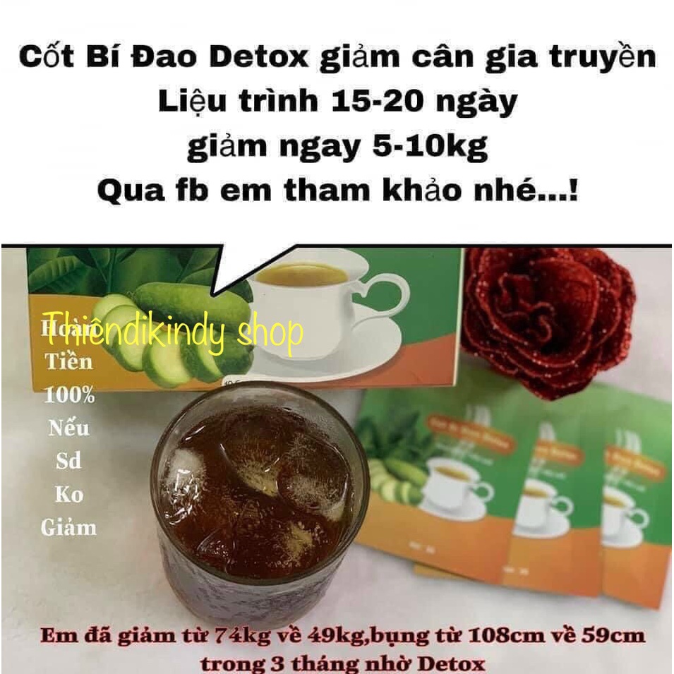 TRÀ BÍ ĐAO GIẢM CÂN DETOX(40 gói)