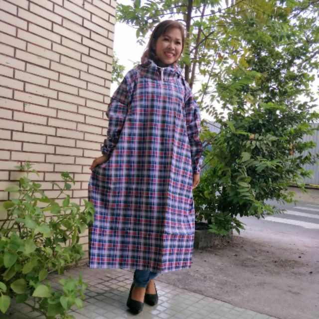 Áo mưa vải dù bít trùm