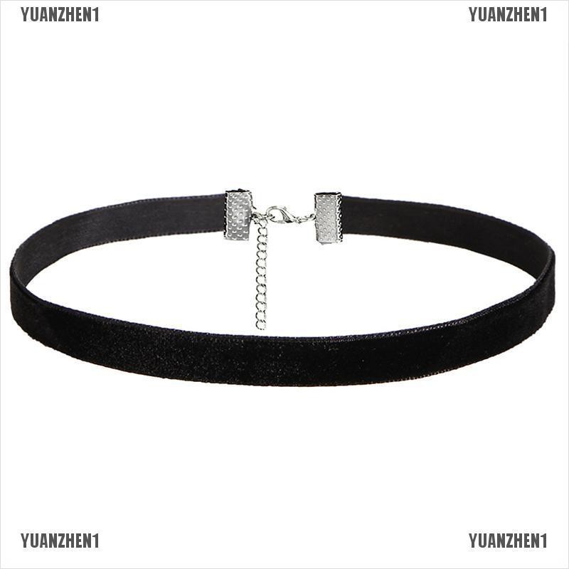 [YUANZHEN1] Vòng Cổ Choker Nhung Co Giãn Phong Cách Gothic Cổ Điển