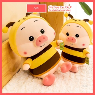 Gấu Bông Heo Ong Ngồi Đáng Yêu siêu Bự, thú nhồi bông Lợn Ong Cute, Gấu cao cấp Qiji