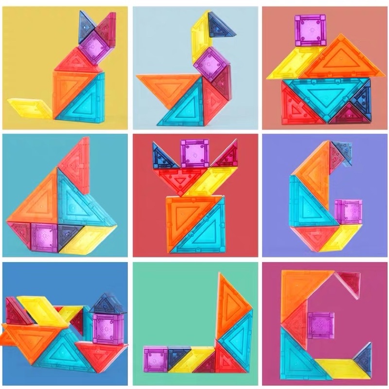 Đồ chơi giáo dục tangram nam châm, phát triển tư duy cho bé