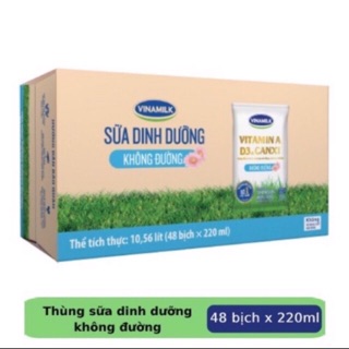 Thùng sữa tươi Vinamilk không đường
