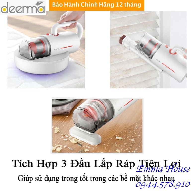 Máy hút bụi nệm Cầm Tay Có Dây Deerma CM1300, BH chính hãng 06 tháng