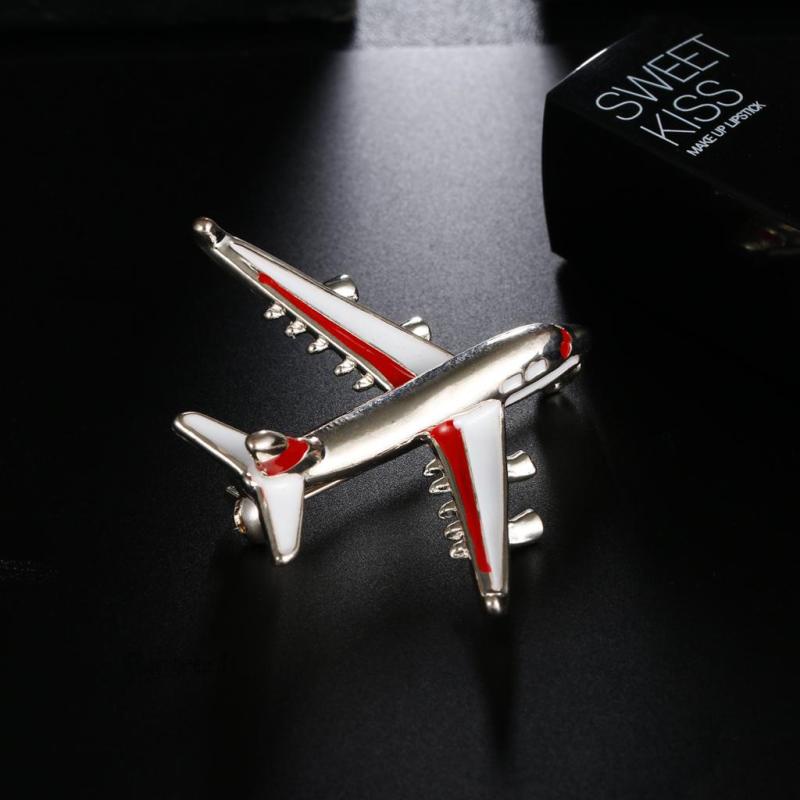 [Fenteer1] Ghim Cài Cổ Áo Hình Máy Bay Màu Xanh Dương Thời Trang Cho Nam Và Nữ