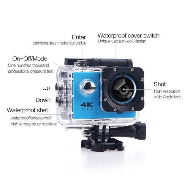 Camera thể thao chống nước 4K HD 2.0 Inch APP
 | BigBuy360 - bigbuy360.vn