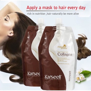 Kem Hấp Tóc Collagen Karseell Maca Siêu Mềm Mượt Tóc Ý
